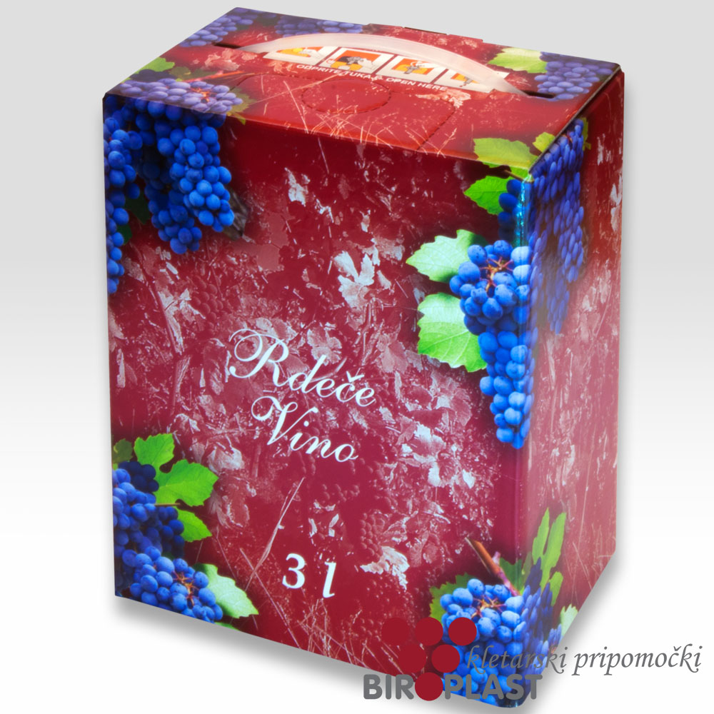 Karton 3l - Rdeče vino