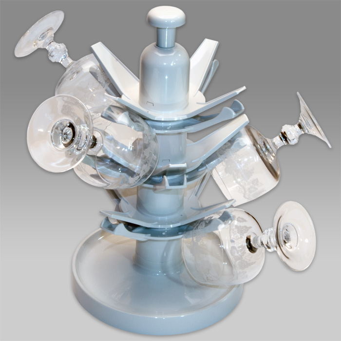 Drainer for glasses - portable